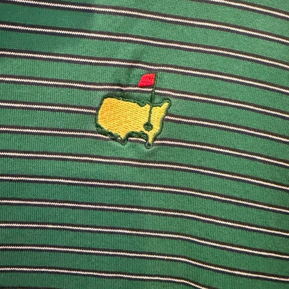 Classic Green Striped Polo Shirt - Picture 2 of 5